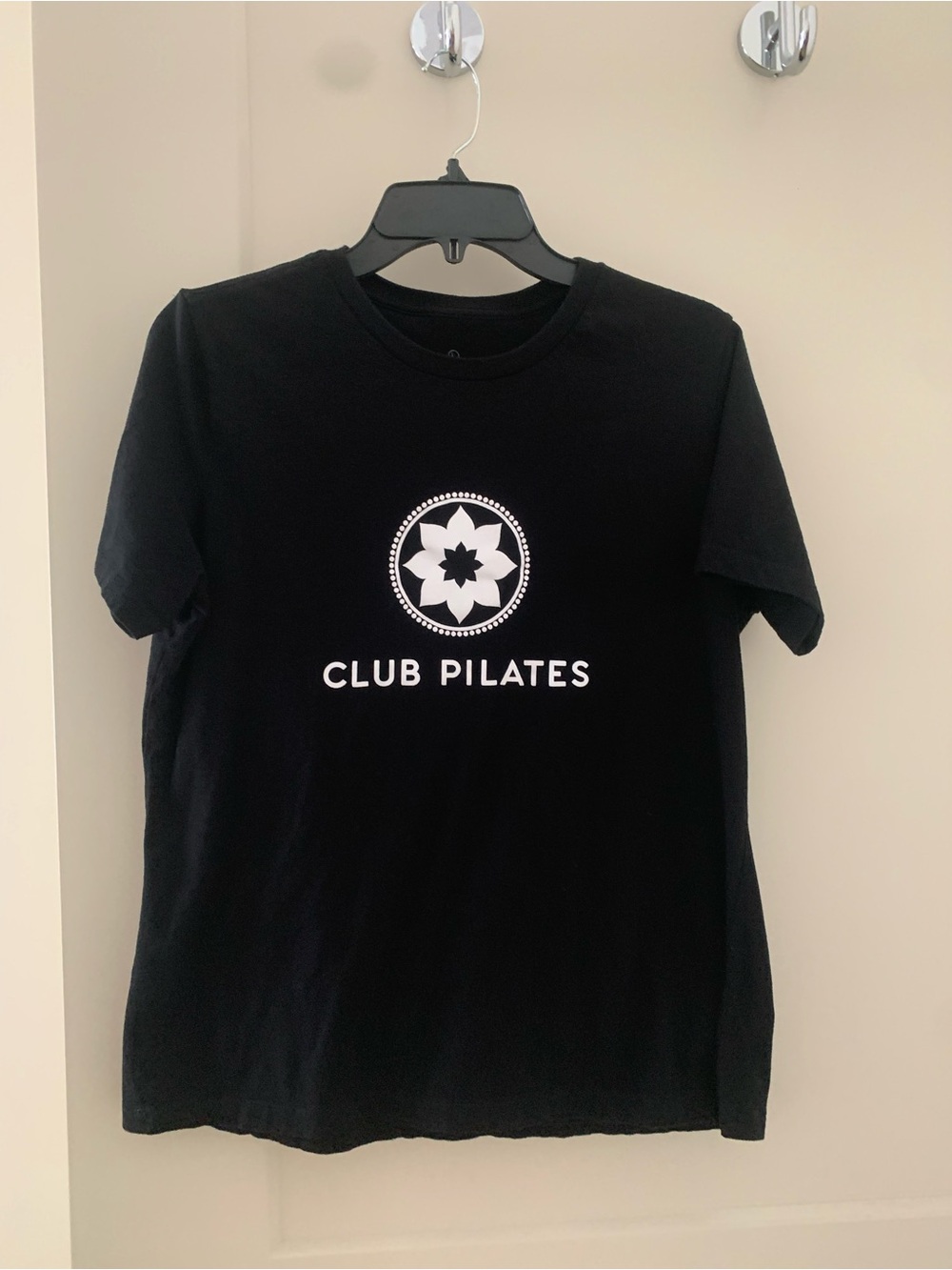 Club Pilates Women's Black Short Sleeve Logo Tee